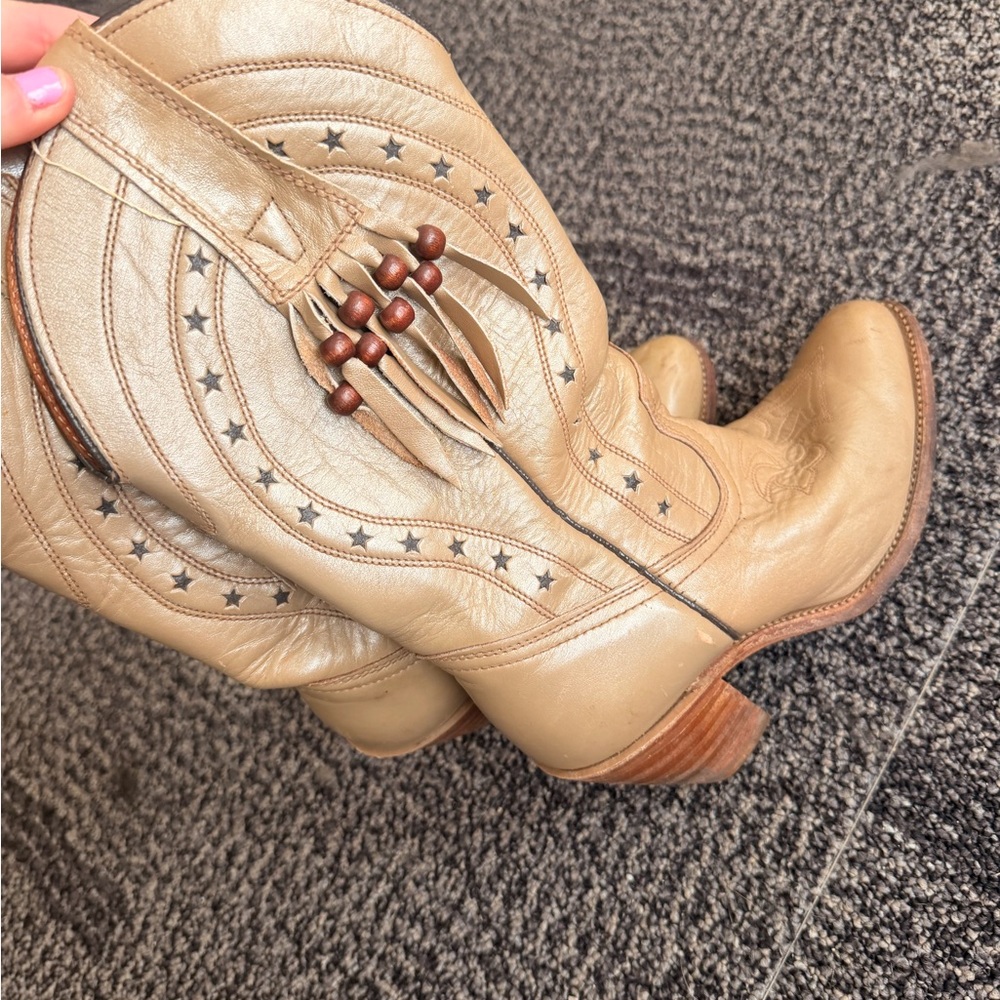 Tan Leather Western Boots MISS CAPEZIO BOOTS
